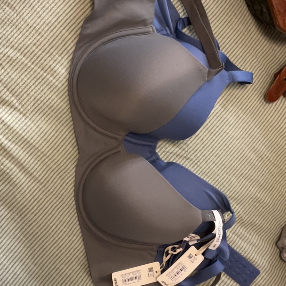 Bundle Of 2 NWT Smootheez 34 C Aerie Bras Blue And Grey